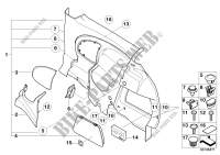 Revestimiento lateral tras. para MINI Cooper S 2000