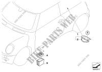 Diferentes piezas de la carrocería para MINI Cooper 2000