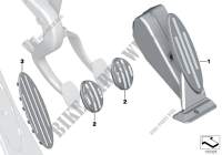 Equip. ult. pedales acero inoxidable para MINI Cooper D 1.6 2010
