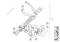 Sistem.d.refrigerac. tubos flex.de agua para MINI Cooper S 2002