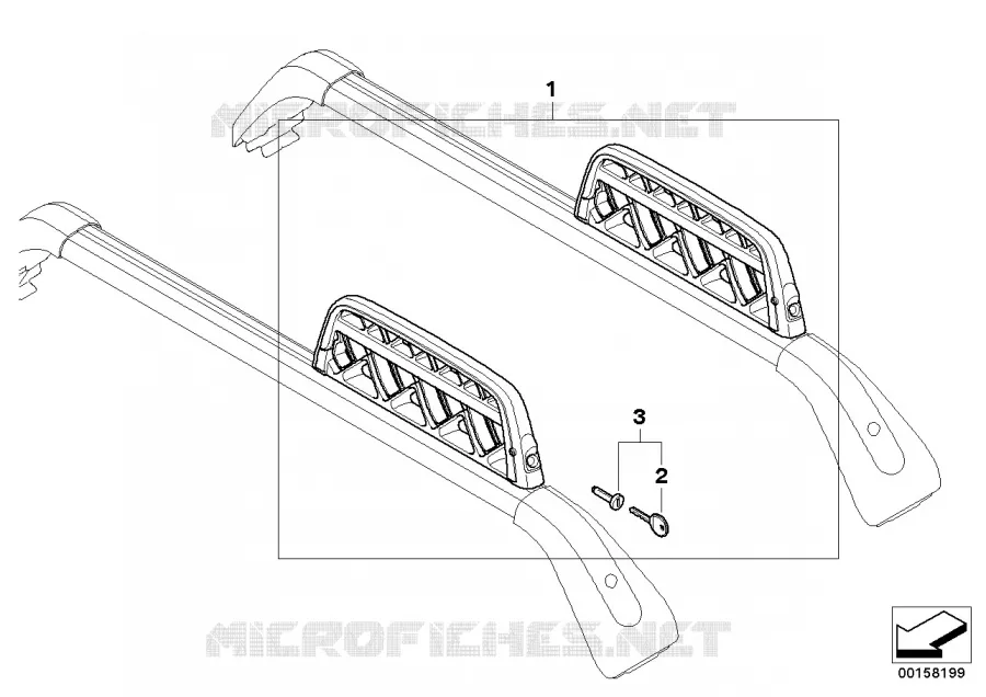 Soporte para esquíes/snowboard MINI MINI JOHN COOPER WORKS 2014 JCW N JCW