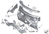Pared frontal, piezas sueltas para MINI Cooper S ALL4 2012