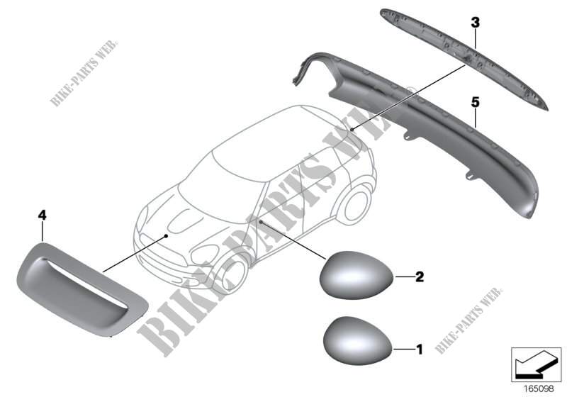 JCW accesorio aerodinámico   R5x para MINI Cooper S 2009