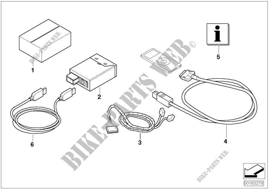 Kit reequipamiento conector USB/iPod para MINI Cooper D 2006