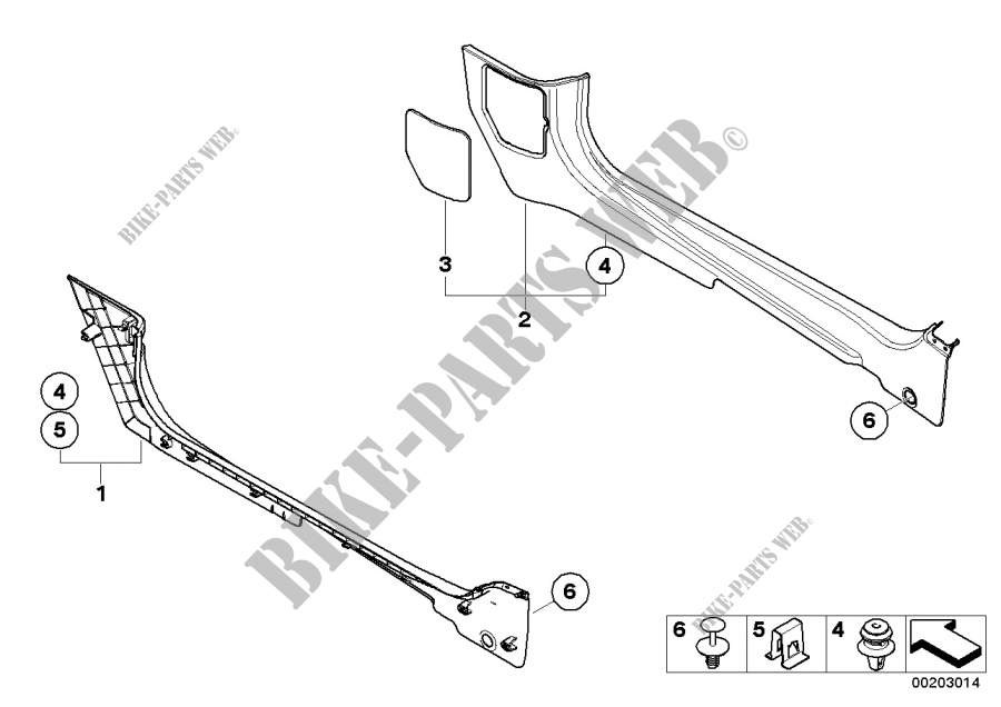 Revestimiento lateral espacio inferior para MINI Cooper SD 2010