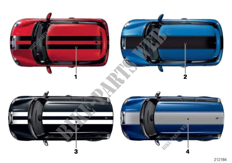 Viper and racing stripes para MINI Cooper SD 2010