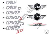 Emblemas / inscriptiones para Mini Cooper D 2.0 2010