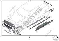 Kit reequipamiento JCW Aerokit para MINI Cooper SD 2011