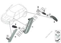 Luz intermitente delantera/lateral para MINI Cooper S ALL4 2012