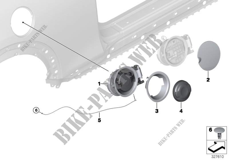 Chapaleta de relleno para MINI Cooper 2014