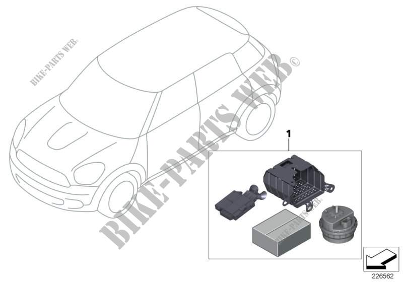 Juego reequip., sistema antirrobo para MINI Cooper D 2.0 2010