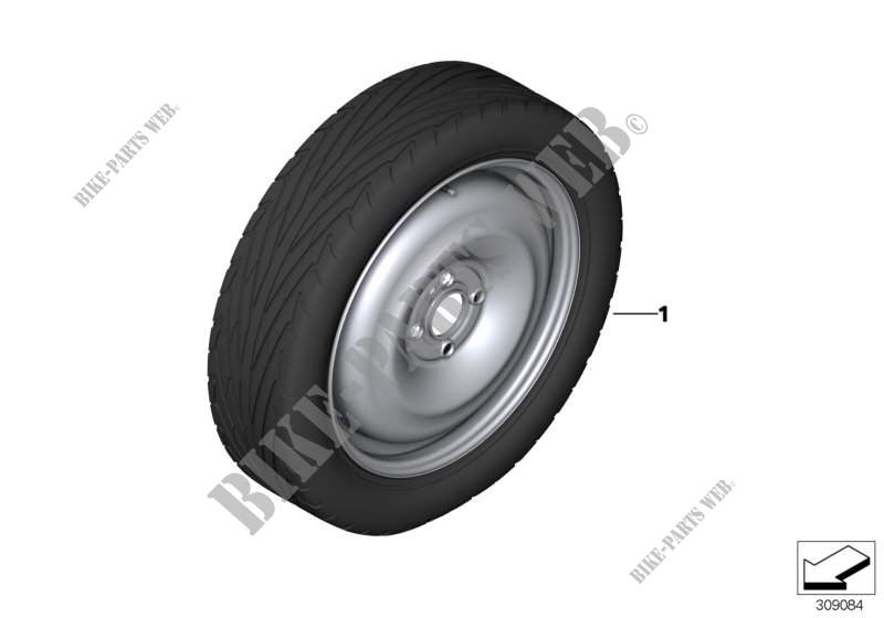 Juego rueda de repuesto con neumático para MINI Cooper 2011