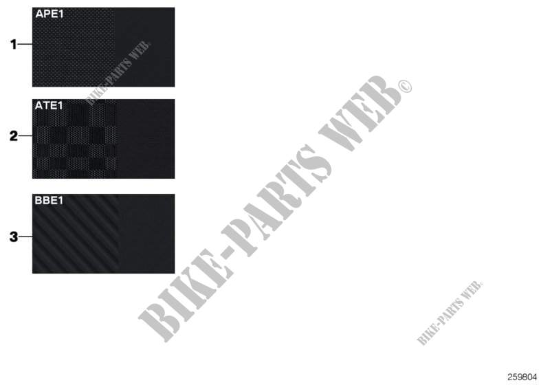 Página muestras colores acolch. tela para MINI Cooper D 2.0 2010