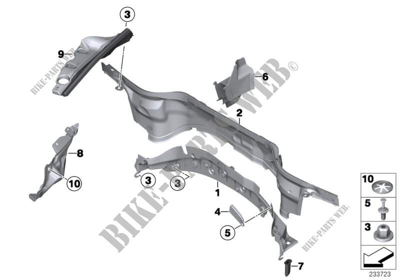 Piezas de montaje compartimiento motor para MINI Cooper 2006