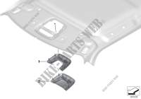 Moldura FZD / luz interior delante para MINI Cooper 2014