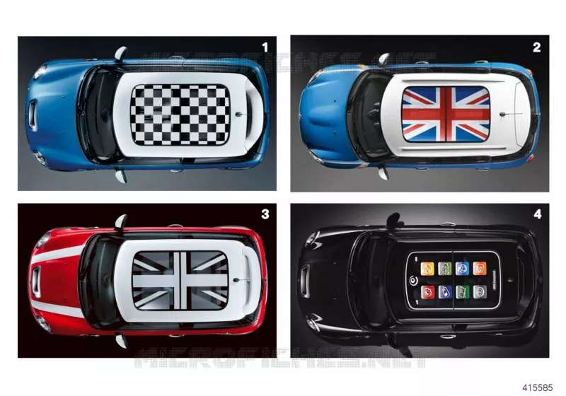 Adorno del techo para techo de cristal MINI MINI COOPER S 2010 Cooper S N Cooper S