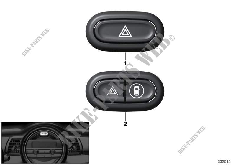 Interruptor sist. int. adv./asist cond. para MINI Cooper 2014