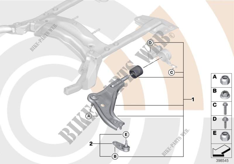 Kits reparación brazo oscil. transvers. para MINI Cooper D 2.0 2011