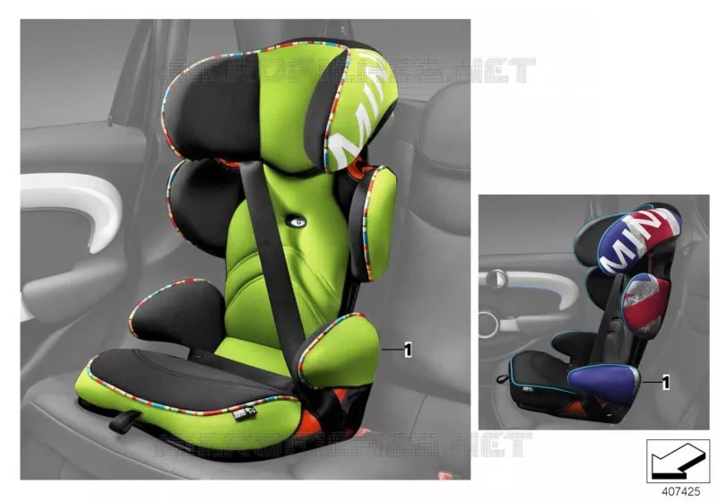 MINI Junior Seat 2/3 MINI MINI JOHN COOPER WORKS 2011 JCW ALL4 N JCW ALL4