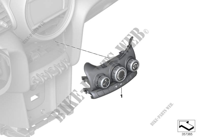 Mando de calefaccion para MINI Cooper S 2013