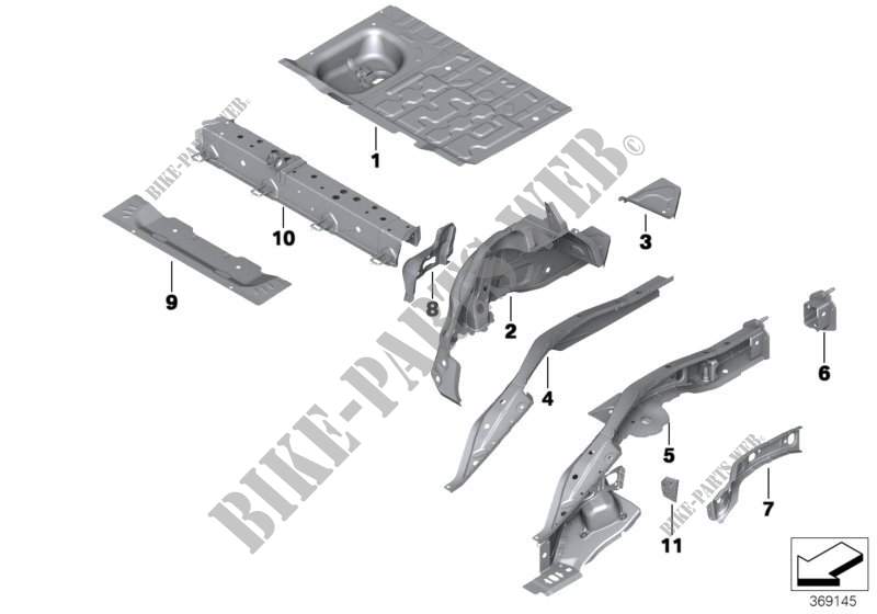 Pasarruedas trasero/piezas de fondo para MINI Cooper SD 2014