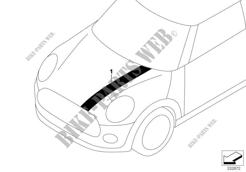 Reequip., lineas decorativas para MINI Cooper 2013