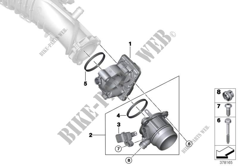 Tubo de la válvula de estrangulación para MINI Cooper 2014