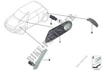 Luz intermitente/lámpara señaliz. lat. para MINI Cooper S 2011
