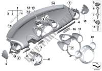Revestimiento cuadro de instrumentos para MINI Cooper 2010