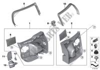 Revestimiento de las puertas traseras para MINI Cooper D 2014