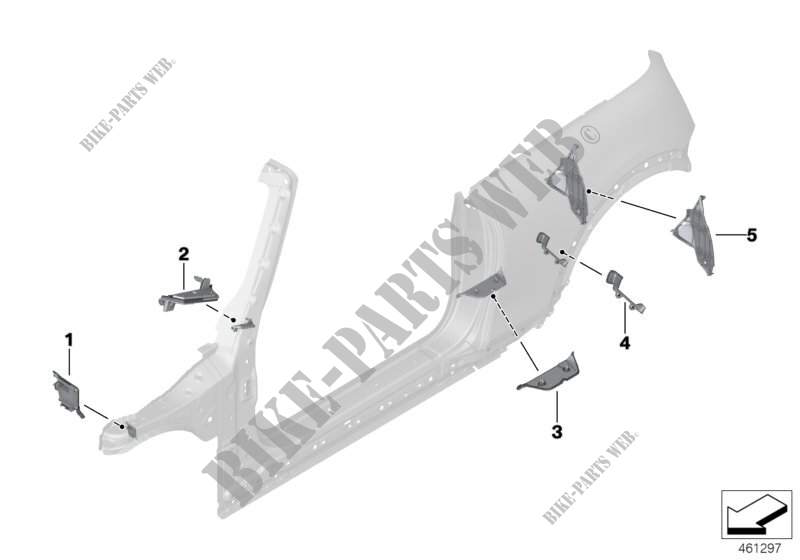 Apantallado p cavidad, marco lateral para MINI Cooper 2014