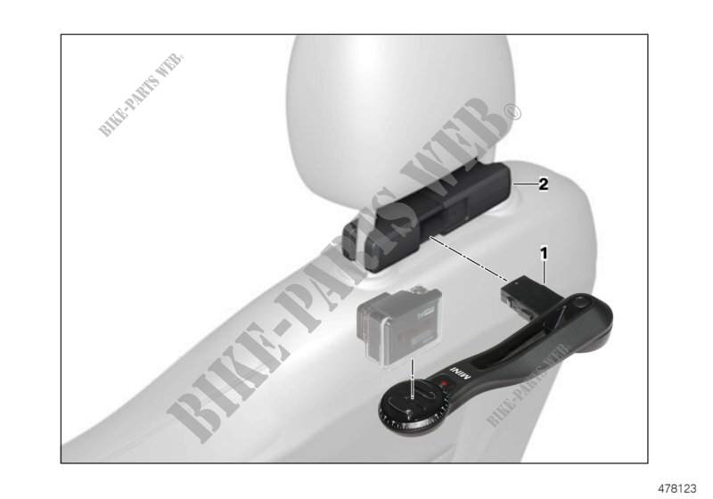 MINI cámara de acción soporte interior para MINI Cooper 2014
