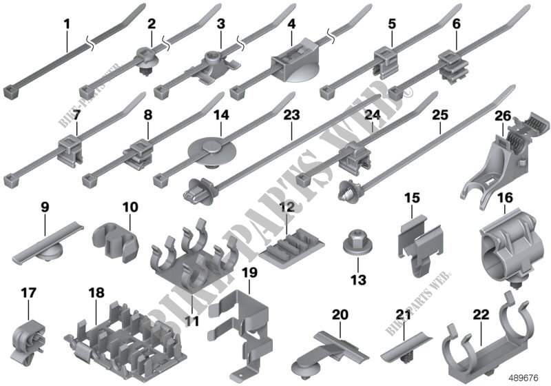 Diversos soportes de cables para MINI Cooper 2014