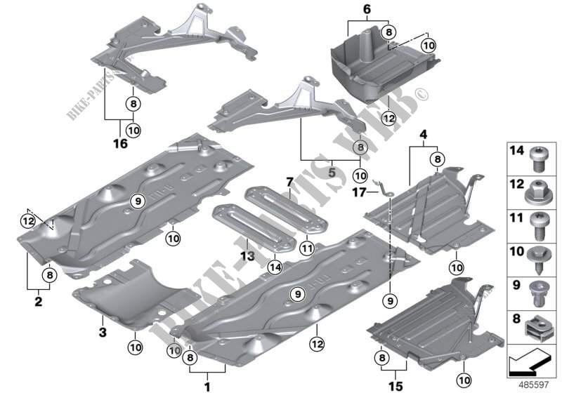 Revestimiento de los bajos para MINI Cooper 2014