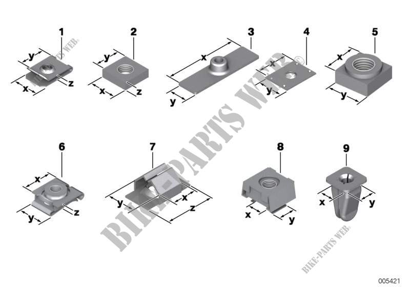 Elementos de union mecanicos para MINI Cooper S ALL4 2010